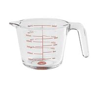 Tala 500Ml Glass Measuring Jug, Made with Shock Resisitant Borosilicate Glass with Clear and Easy to Read Markings in Both Millilitres and Ounces, BPA Free Kitchen Essential