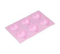 Tala 6 Heart Shaped Silicone Mould, Reusable LFGB-Grade Silicone Cake Mould for Baking & Desserts, Non-Stick, Oven Safe to 230°C, Dishwasher Safe, 30 x 17.5cm