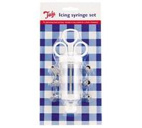 Tala Icing Syringe Set With 6 Nozzles,White,Icing Syringe With 6 Nozzles