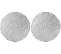 Tala 8 Inch / 20cm Diameter Cake Drum, Extra Strong with 12mm Thickness, with Silver Foil Base, Perfect Cake Board for Heavy Cakes (Pack of 2)