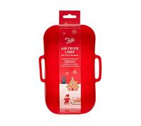 Tala Airfryer Liner with Snowflake Groves for Christmas Baking, Silicone Reusable Flexible Mould with Festive Design, Grooved Snowflake Base, BPA Free, Oven and Dishwasher Safe up to 230°C