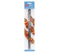 Tala Metal BBQ and Kebab Skewers, 30cm Long Stainless Steel Skewers perfect for Grilling, Barbeque, Frying and Roasting Meat, Vegatables and Treats, Set of 4 Food Grade Skewers
