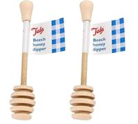 Tala Beechwood Honey Dipper, Beige (Pack of 2)