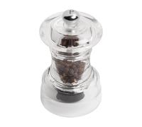 Tala Capstan Style Acrylic Pepper Mill, Fully Adjustable Ceramic Grinder for Course and Fine Grinding, Premium Grade for Home and Restaurant use, Refillable and reuseable with Transparent Design