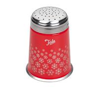 Tala Chocolate Duster, Food Shaker Tools for Even dustoing of Choclate of coca Powder, Ideal for Hot Chocolate & Yule Logs, Comes is a Festive Red Colour