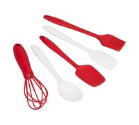Tala Christmas Mini Kitchen Tool Set, Perfect for Festive Family Baking, Includes Essential Collection of Silicone Tools including Whisk, Turner, Spatula and Pastry Brush, Dishwasher Safe