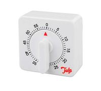 Tala Lighting Kitchen Timer Classic 1-Hour - Mechanical 60 min, Loud Ringer, BPA-Free - White