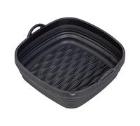 Tala Collapsible Square Silicone Air Fryer Liner 20.5 x 21.5 x 8cm - Non-Stick, Heat-Resistant, Space-Saving, with Pouring Lip and Handles