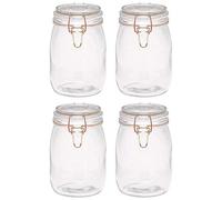 Tala Copper Wire Cliptop Terrine Storage Jar with Silicone Seal 1500ml (Pack of 4)