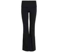 Tala Dayflex Fold-waist Flared Stretch-jersey Trousers - Black - L (UK14 / L)