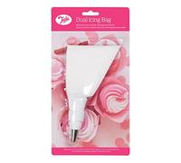 Tala Dual Icing Bag with Stainless Steel Nozzle, for Creating Two Tone Icing Patterns, Ideal for Home Baking and Adding The Final Touches on Freshly Baked Goods