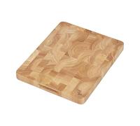 Tala End Grain Rectangular Chopping Board with Integrated Handles, Premium Food Grade Hevea Wood, Ideal for Chopping, Slicing, Preparation and Serving All Foods, Measures 37x30x3cm