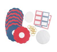 Tala Gingham Everyday Jam Pot Cover Set Multicoloured (One Size)