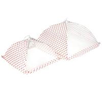 Tala Gingham Food Cover, 30.5cm Diameter, Red
