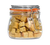 Tala Lever Arm Clip-Top Glass Storage Jar, 500ml, Clear