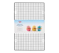 Tala Large Non-Stick Cooling Rack, Perfect for Cooling Freshly Baked Goods Including Muffins, Cookies, Biscuits and Cakes, Measures 40 x 25cm, Black