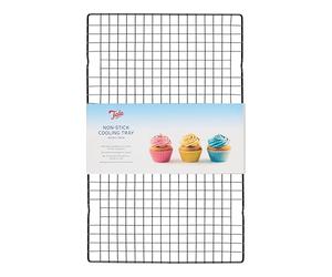 Tala Large Non-Stick Cooling Rack, Perfect for Cooling Freshly Baked Goods Including Muffins, Cookies, Biscuits and Cakes, Measures 40 x 25cm, Black