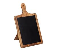 Tala Large Paddle Chalk Board with Stand in Lacquered Acacia