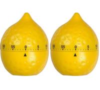 Tala Lemon Shape Mechanical Timer 8 x 7.2 x 0.56 cm 10A11443 (Pack of 2)