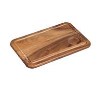 Tala Medium Serving Board with Groove & Recess in Lacquered Acacia