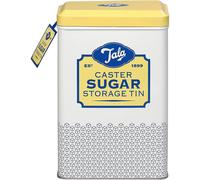 Tala Originals Caster Sugar Storage Tin, Metal, Yellow and Cream Nostalgic Design, Holds a Full Bag