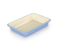 Tala Originals Small Enamelled Roaster in Blue and Cream Colours, Measuring 21 cm x 28.5 cm x 5 cm