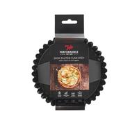 Tala Performance 15.3 cm Dia Round Fluted Tart Tin, Professional Gauge Carbon Steel with Eclipse Non-Stick Coating, with Loose Base, Perfect for savoury or Sweet tarts, quiches, or Desserts, Black