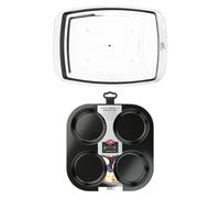 Tala Performance Carving Tray & Yorkshire Pudding Tin in Black Tala Black