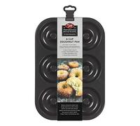 Tala Performance Eclipse Premium Non-Stick 6 Cup Doughnut Pan, 33 x 22.5 cm, Made from Professional Gauge Carbon Steel, for Doughnuts and Desserts
