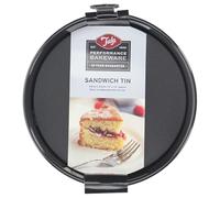 Tala Performance, Loose Base Round Sandwich Cake Tin 24.1 cm, Professional Gauge Carbon Steel with Eclipse Premium Non-Stick Coating, Cake Pan; for Bakes, sponges, cheesecakes, 24.1x24.1x5.0 cm