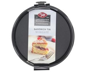 Tala Performance, Loose Base Round Sandwich Cake Tin 24.1 cm, Professional Gauge Carbon Steel with Eclipse Premium Non-Stick Coating, Cake Pan; for Bakes, sponges, cheesecakes, 24.1x24.1x5.0 cm