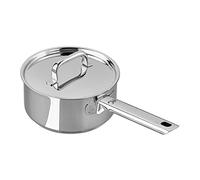Tala Performance Stainless Steel 16cm Saucepan with Lid, 18/10 Mirror Polished, Made in Portugal, Induction Compatible, Internal Litre Markings, Even Heat Distribution, 25-Year Guarantee