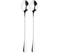 Tala Performance Stainless Steel Latte Spoons, Rust and Stain Resistant, Non-Slip Grip with Extra Long Handles, Dishwasher Safe with a Mirror Polish Finish (Pack of 2)