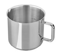 Tala Performance Stainless Steel Milk Pot Measuring jug with Convenient Internal Litre Markings Made in Portugal, Suitable for All hob Types Including Induction, Polished Mirror Shine Finish