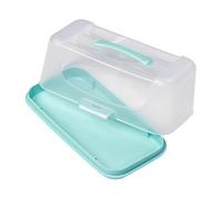 Tala Rectangular Cake Carrier and Storage Container, Ideal for Cakes, Loafs and Cupcakes, Airtight with Strong and Stable Base and Secure Locking Clips and Carrier Handle, BPA Free