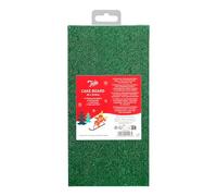 Tala Rectangular Green Foil Cake Board, 25 x 12.5cm, 3mm Thick Cake Base, Reusable & Durable Cake Drum, Ideal for Loaf Cakes, Christmas Cakes, Celebration Bakes