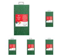 Tala Rectangular Green Foil Cake Board, 25 x 12.5cm, 3mm Thick Cake Base, Reusable & Durable Cake Drum, Ideal for Loaf Cakes, Christmas Cakes, Celebration Bakes (Pack of 5)