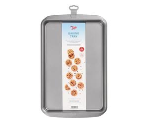 Tala Rectangular Non-Stick Baking Tray - Ideal for Baking and Cooking - Carbon Steel, Wide Flat Handles, Fridge and Freezer Safe - 43.9 x 28.1 x 2.56 cm