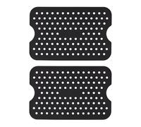 Tala Rectangular Silicone Air Fryer Base Liners 19.5 x 13cm, Reusable & Flexible, Grooved Design for Enhanced Airflow, Easy Cleaning, Dishwasher Safe, Oven Safe up to 230°C (446°F)