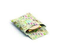 Tala Reusable Beeswax Food and Snack Bags, Childrens Patterned Design, 2 Bags Measuring 17 x 17 cm and 17 x 21 cm