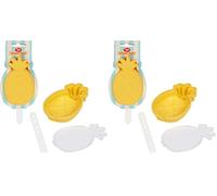 Tala Reusable Silicone Pineapple Shaped Lolly Mould with Plastic Lolly Stick, Made with BPA Free Silicone, Perfect for Homemade Jellies, Popsicles, Novelty Cakes and Natural Baby Soothers Pops