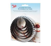 Tala Reversible, Crinkle Cutters, Perfect for Cookie, Scones, and Biscuits, Stainless Steel Cutters, Mirror Polished Metal