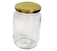 Tala Round Pickling Jar with Gold Screw Top Lid 900g 2lb Tala Multicolor