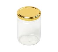 Tala Round Glass Preserving Jar with Gold Lid