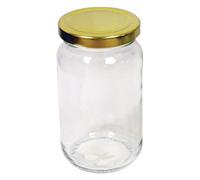Tala Round Preserving Jar with Gold Screw Top Lid 454g 1.1lb Tala Multicolor