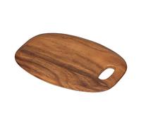 Tala Large Curved Chopping Board, Lacquered Acacia Wooden Board, with Smooth Curved Edges This Wood Board is Ideal for Serving, Presenting and Preparing All Foods, Measures 36 x 26 x 1.5 cm