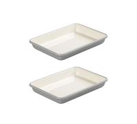 Tala Set of 2 Originals Grey & Ivory Enamelled Roaster 33cm Tala Grey