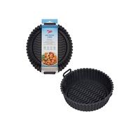 Tala Set of 2 Round Silicone 21cm Air Fryer Liners Black