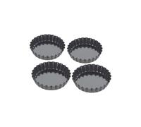 Tala Set of 4 Performance 10cm Non-Stick Tartlet Tins Black