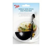 Tala Single Egg Poacher, Non-stick coating for quick and easy release and hanging hook for ease of use, Silver